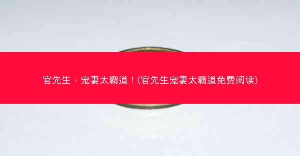 官先生，宠妻太霸道！(官先生宠妻太霸道免费阅读)