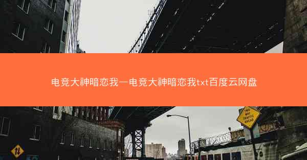 电竞大神暗恋我—电竞大神暗恋我txt百度云网盘