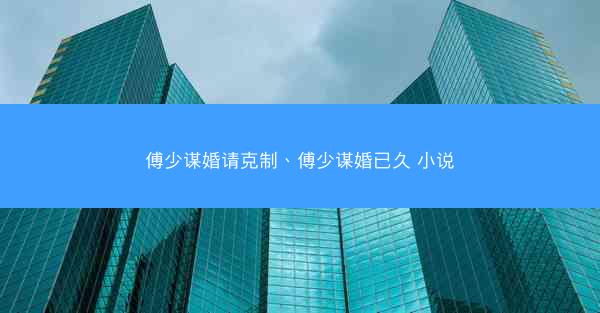 傅少谋婚请克制、傅少谋婚已久 小说