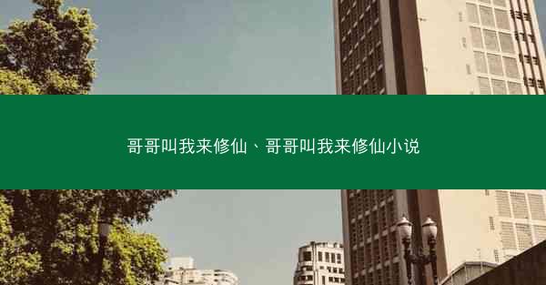 哥哥叫我来修仙、哥哥叫我来修仙小说