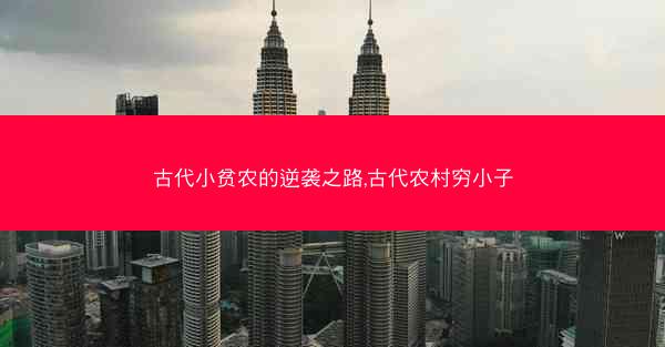 古代小贫农的逆袭之路,古代农村穷小子