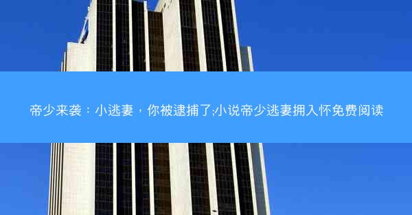 帝少来袭：小逃妻，你被逮捕了;小说帝少逃妻拥入怀免费阅读