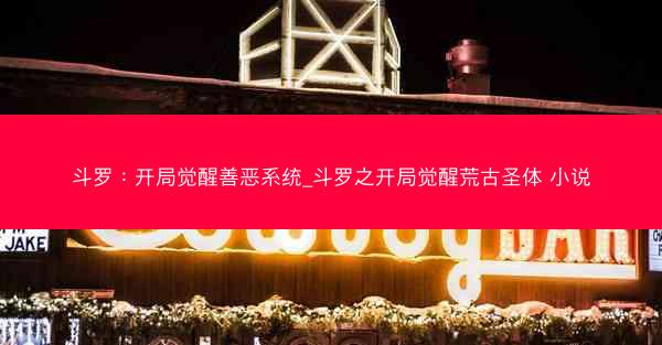 斗罗：开局觉醒善恶系统_斗罗之开局觉醒荒古圣体 小说