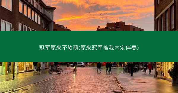 冠军原来不软萌(原来冠军被我内定伴奏)