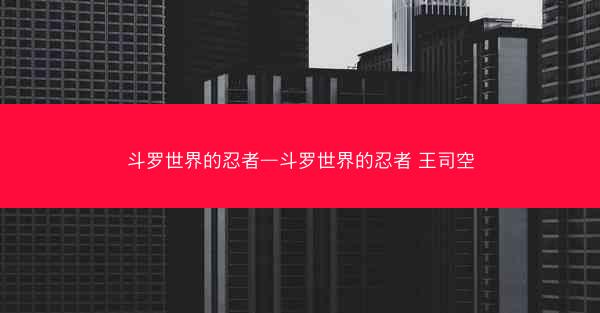 斗罗世界的忍者—斗罗世界的忍者 王司空