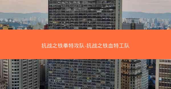 抗战之铁拳特攻队-抗战之铁血特工队