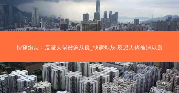 快穿炮灰：反派大佬被迫从良_快穿炮灰-反派大佬被迫从良
