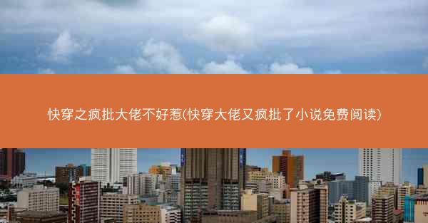快穿之疯批大佬不好惹(快穿大佬又疯批了小说免费阅读)