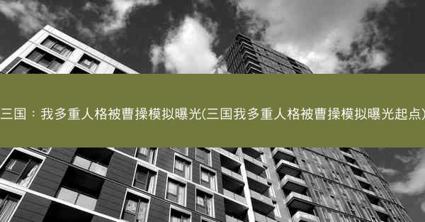 三国：我多重人格被曹操模拟曝光(三国我多重人格被曹操模拟曝光起点)