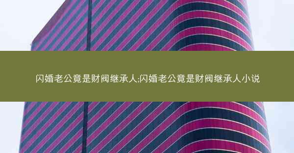 闪婚老公竟是财阀继承人;闪婚老公竟是财阀继承人小说