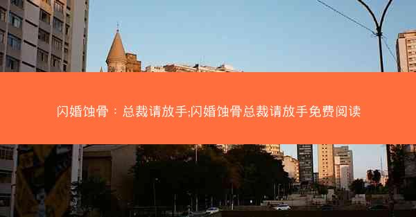 闪婚蚀骨：总裁请放手;闪婚蚀骨总裁请放手免费阅读