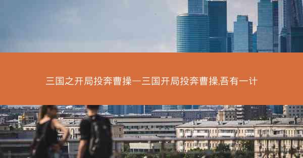 三国之开局投奔曹操—三国开局投奔曹操,吾有一计