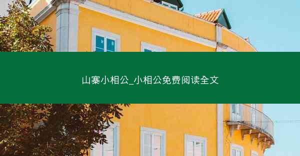 山寨小相公_小相公免费阅读全文