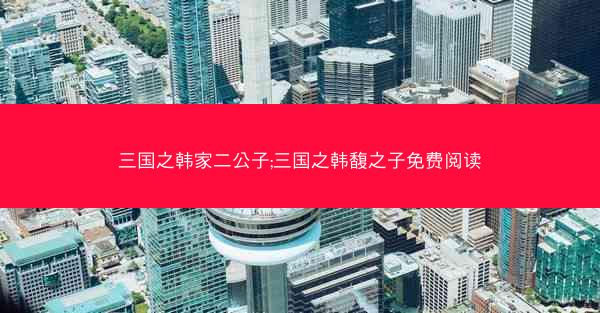 三国之韩家二公子;三国之韩馥之子免费阅读