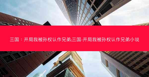 三国：开局我被孙权认作兄弟;三国-开局我被孙权认作兄弟小说