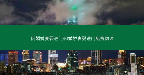 闪婚娇妻娶进门;闪婚娇妻娶进门免费阅读