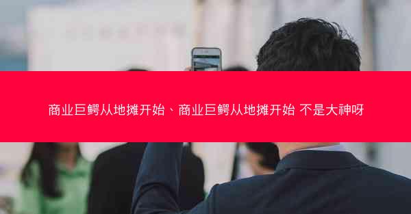 商业巨鳄从地摊开始、商业巨鳄从地摊开始 不是大神呀