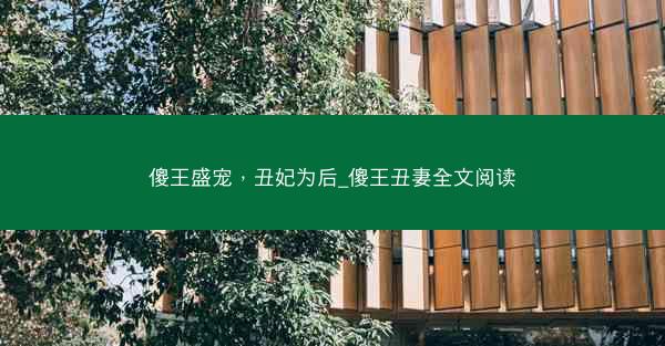 傻王盛宠，丑妃为后_傻王丑妻全文阅读