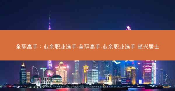 全职高手：业余职业选手-全职高手-业余职业选手 望兴居士