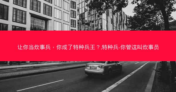 让你当炊事兵，你成了特种兵王？,特种兵-你管这叫炊事员